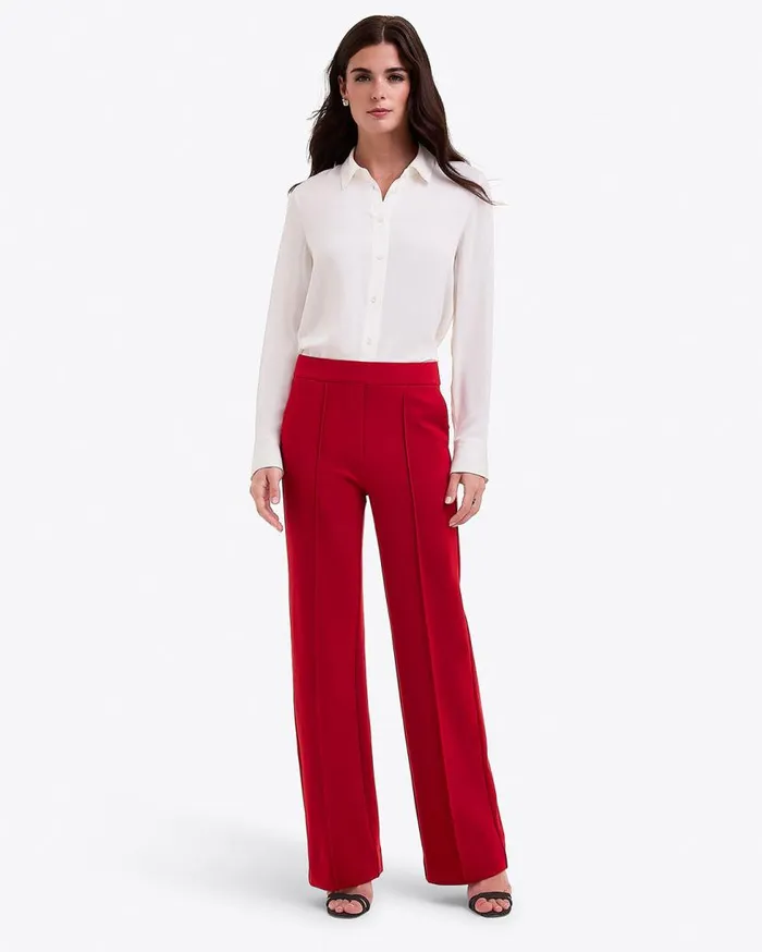Draper James Lounge and Pajamas Women Flare Pants In Ponte