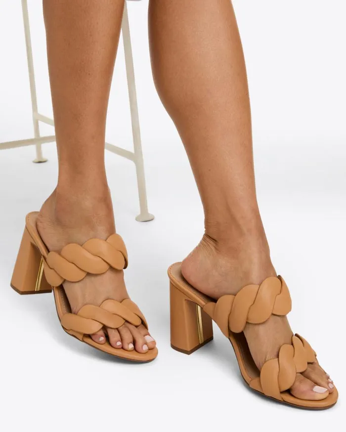 Draper James Shoes Women Dolly Heel Sandal In Natural