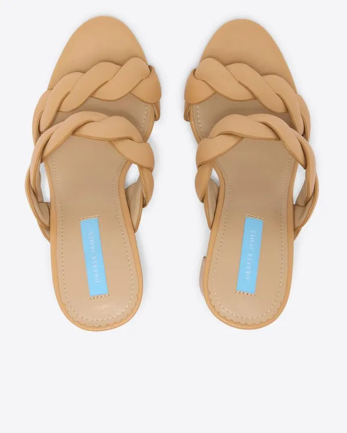 Draper James Shoes Women Dolly Heel Sandal In Natural