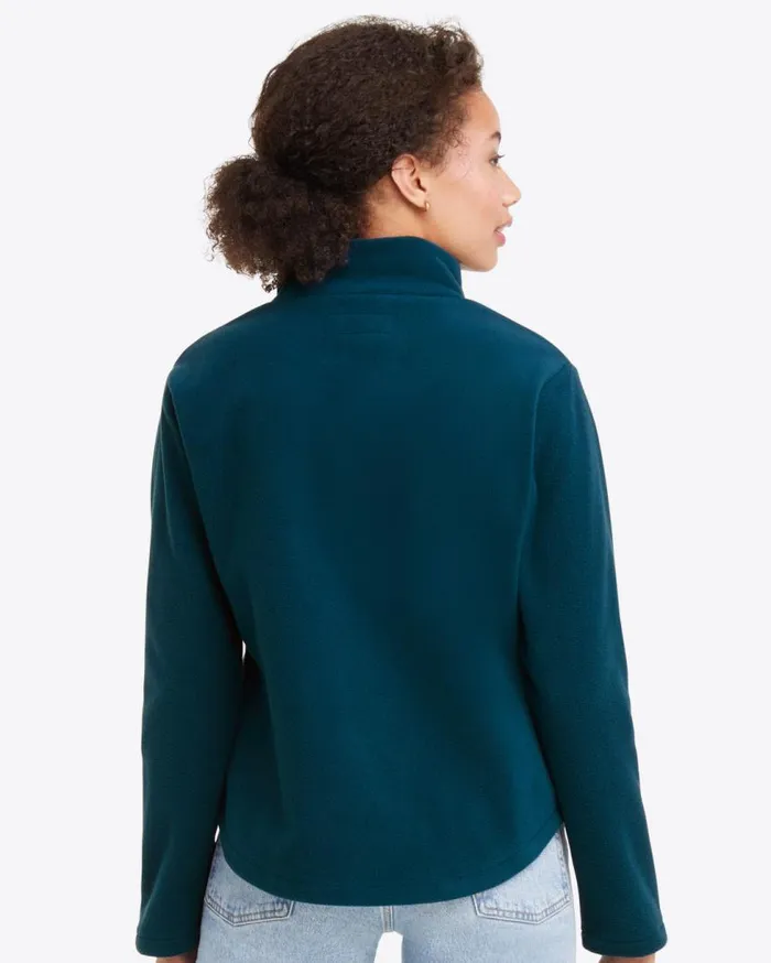 Draper James Sweaters Women Turtleneck Pullover Fleece In Teal