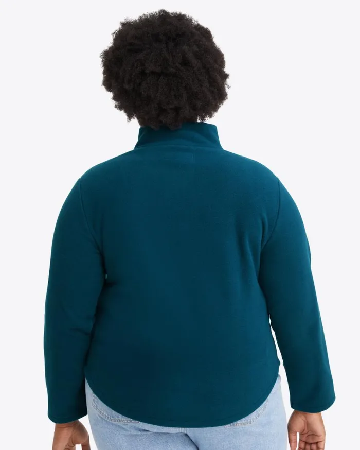 Draper James Sweaters Women Turtleneck Pullover Fleece In Teal