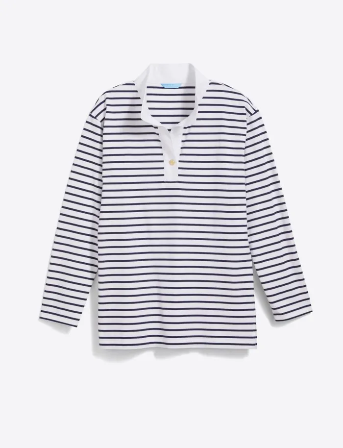 Draper James Tops Women Gillian Long Sleeve Top In Cotton