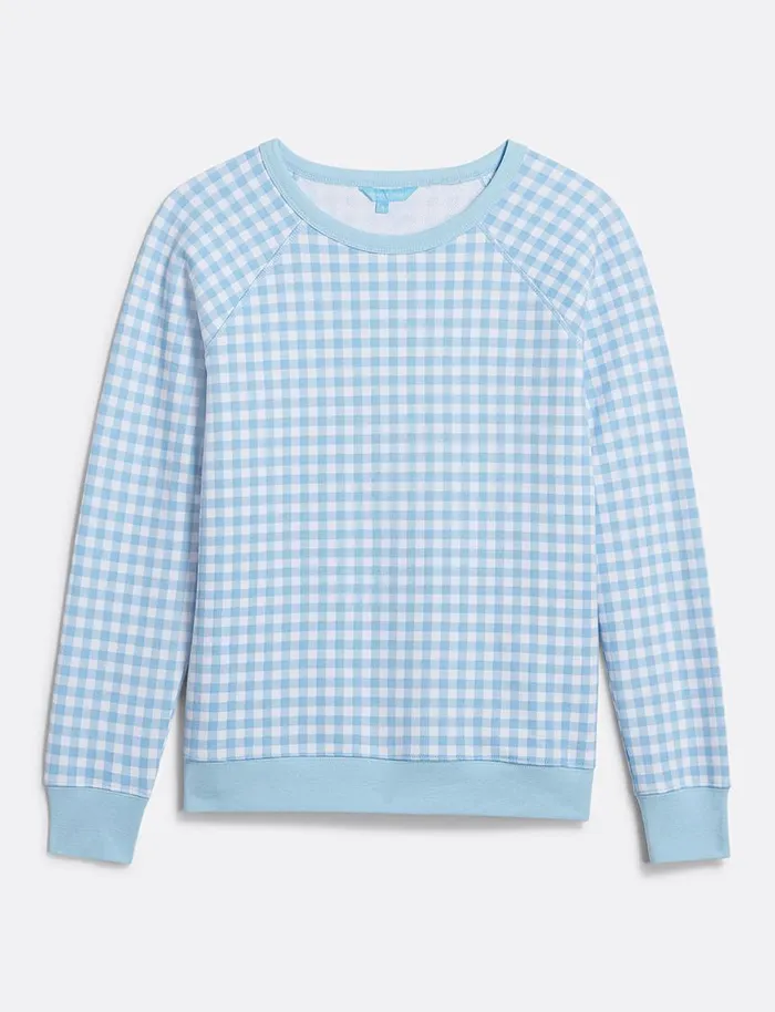 Draper James Tops Women Natalie Sweatshirt In Gingham