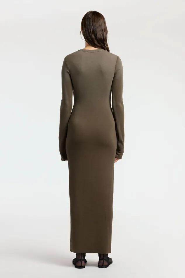 Dresses Skirts Women COTTON CITIZEN Verona Crewneck Maxi Dress Fossil Cast