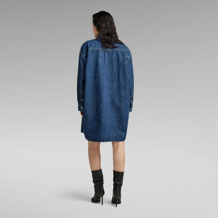 Dresses Women GStar RAW Oversized Denim Dress Antique Waterfront