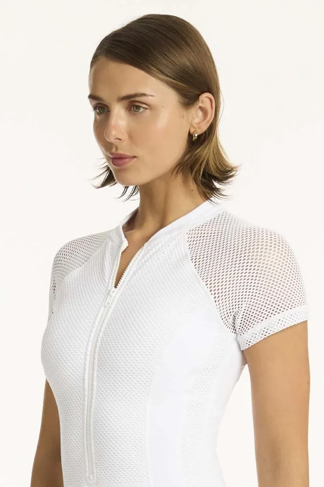 Drift Short Sleeve One Piece Drift White Women Sea Level One Pieces