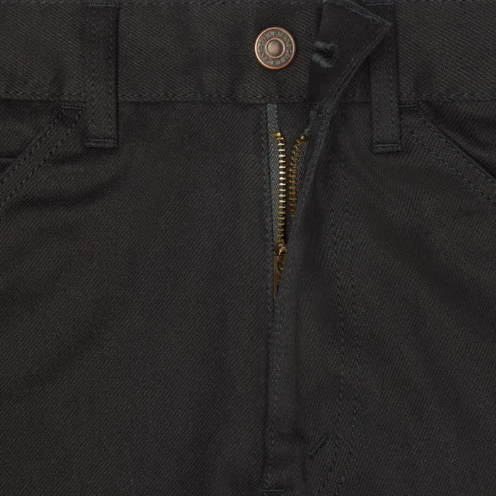 Dylan Flared Jeans In Pure Black Wash Denim Vintage Pure Black Men CELINE PANTS AND SHORTS