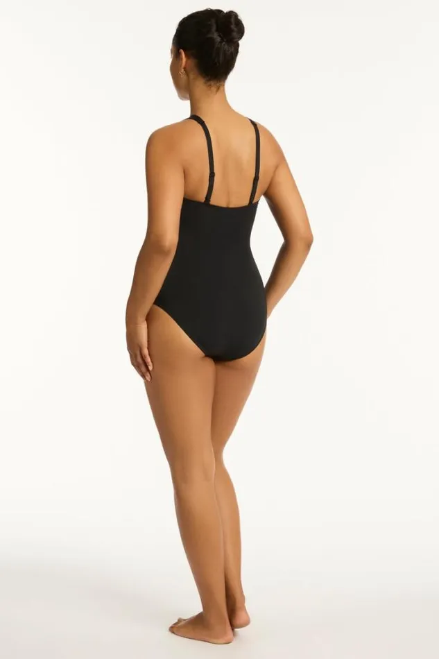 Eco Essentials High Neck One Piece Eco Essentials Black Women Sea Level One Pieces