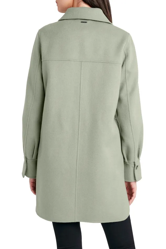 Elie Tahari Coats Tahari Wool Blend Shirt Jacket Sage 8211 Women
