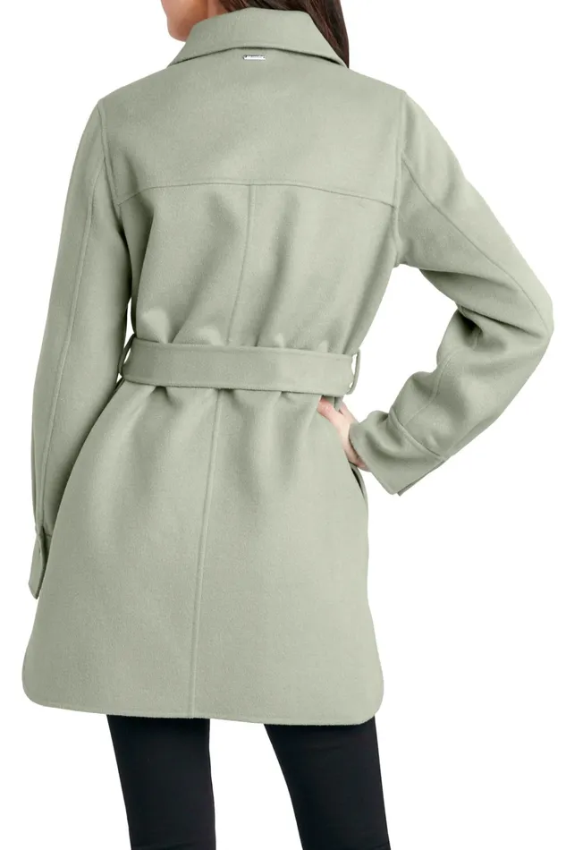 Elie Tahari Coats Tahari Wool Blend Shirt Jacket Sage 8211 Women