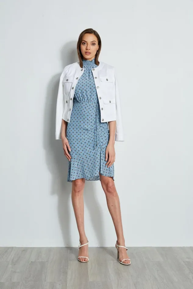 Elie Tahari Dresses and Jumpsuits Silk Sun Printed Dress Sun Blue Print 8211 Women