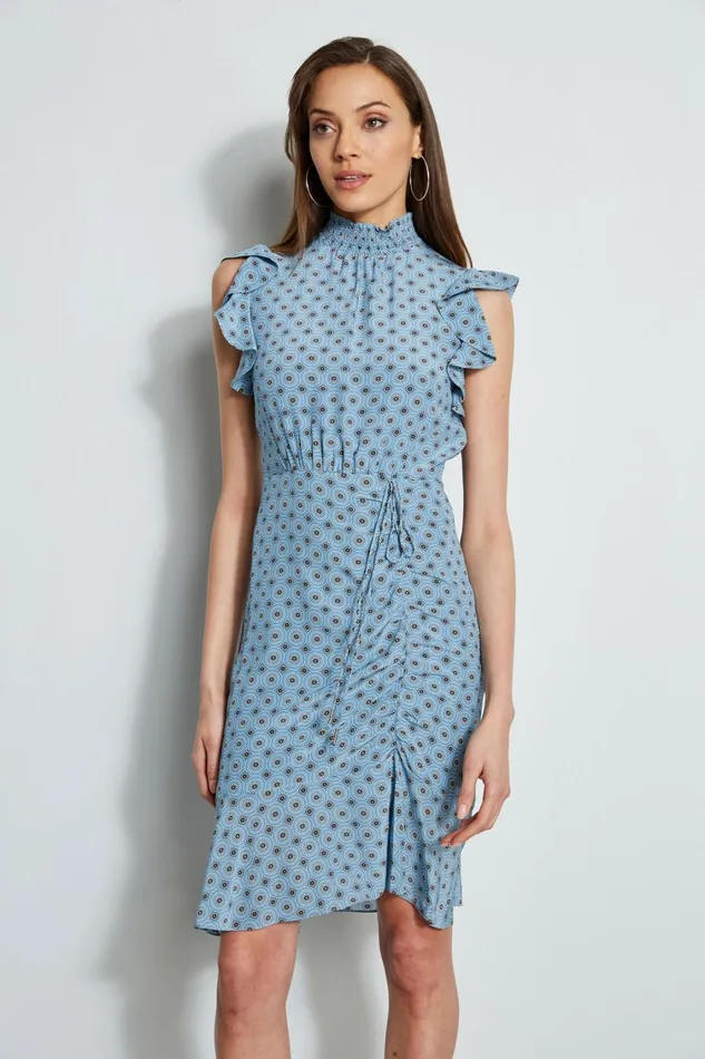Elie Tahari Dresses and Jumpsuits Silk Sun Printed Dress Sun Blue Print 8211 Women