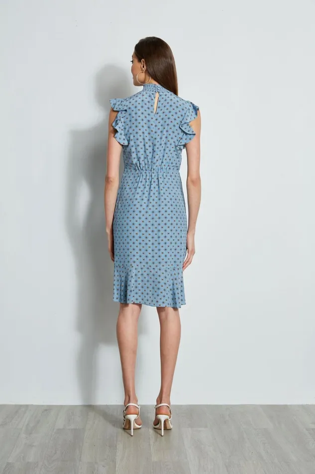 Elie Tahari Dresses and Jumpsuits Silk Sun Printed Dress Sun Blue Print 8211 Women