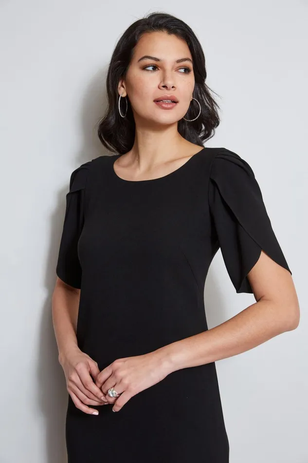 Elie Tahari Dresses and Jumpsuits Slit Sleeve Dress Black 8211 Women