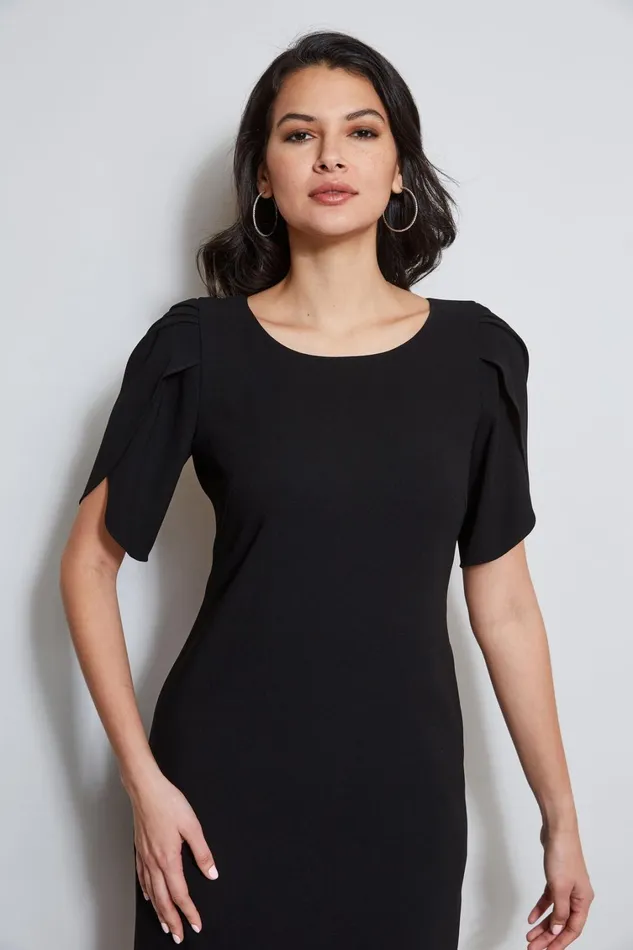 Elie Tahari Dresses and Jumpsuits Slit Sleeve Dress Black 8211 Women