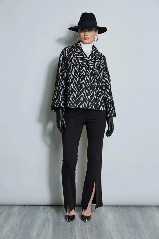 Elie Tahari Jackets and Blazers Wool Jacquard Jacket Black Multi 8211 Women
