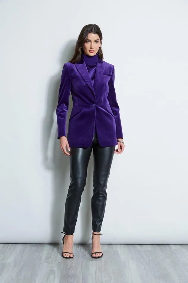 Elie Tahari Knits and Sweaters Sleeveless Satin Front Sweater Winter Plum 8211 Women