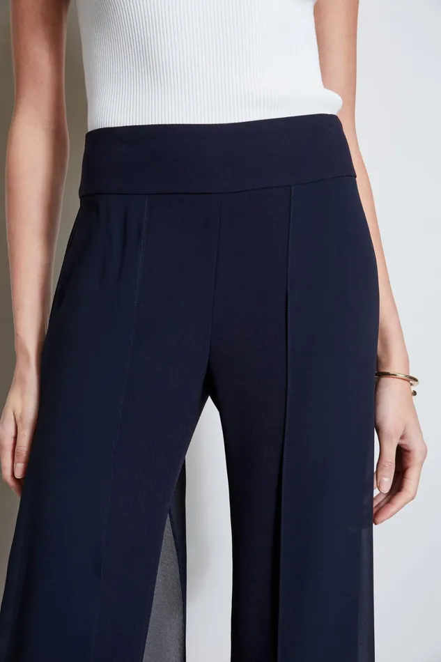 Elie Tahari Pants Chiffon Panel Pant Stargazer 8211 Women