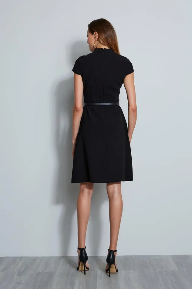 Elie Tahari Short Dresses Judith Belted Dress Black 8211 Women