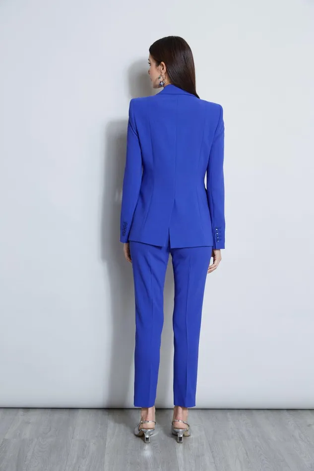 Elie Tahari Suiting Single Button Blazer Lapis 8211 Women