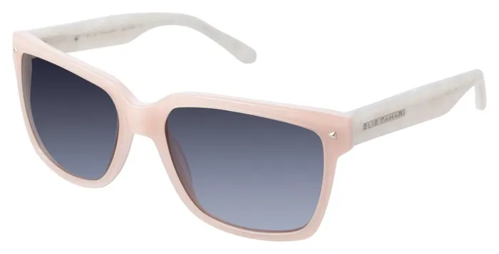 Elie Tahari Sunglasses Classic Rectangle Sunglasses Milky Pinkpearl 8211 Women