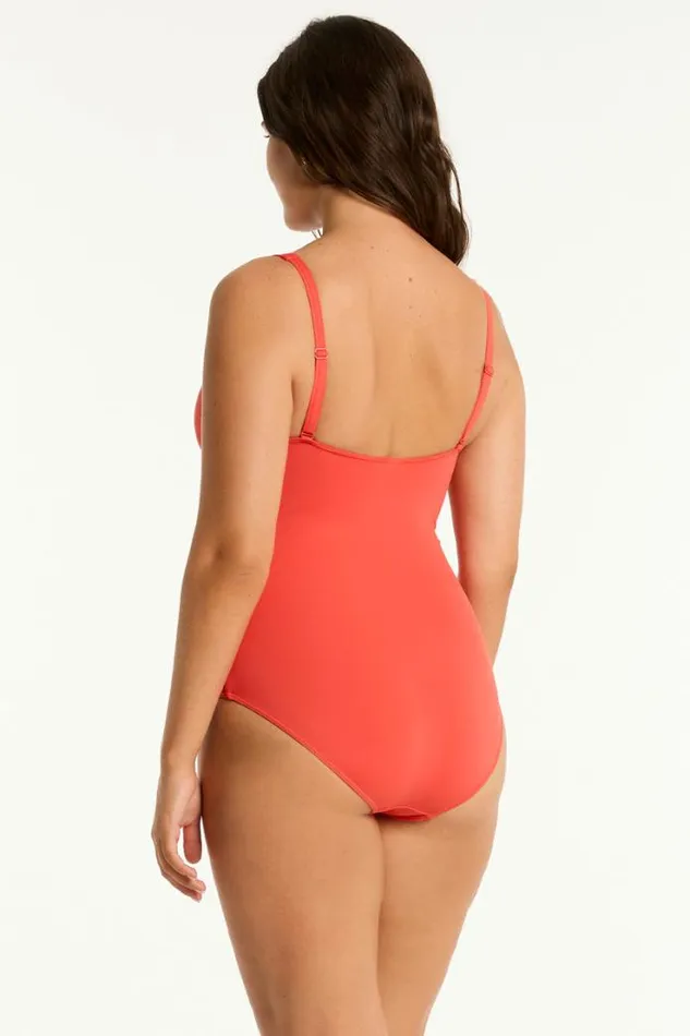 Essentials Edit Cross Front One Piece Eco Essentials Flame Women Sea Level One Pieces Essentials Edit Cross Front One Piece Eco Essentials Flame Women Sea Level One Pieces