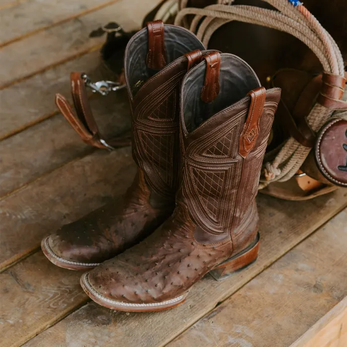Exotics Men Stetson Jackson Boots Brown