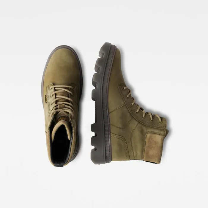 Footwear Men GStar RAW Noxer High Nubuck Boots Combat