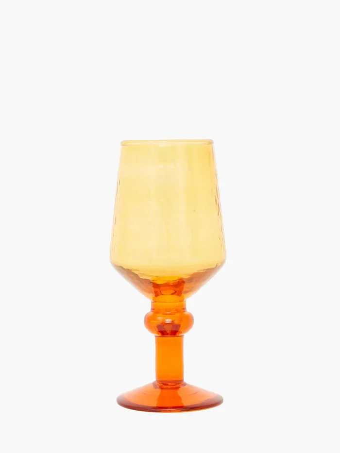 French Connection Ambra Recycled Wine Glass Orange Home Home Accessories