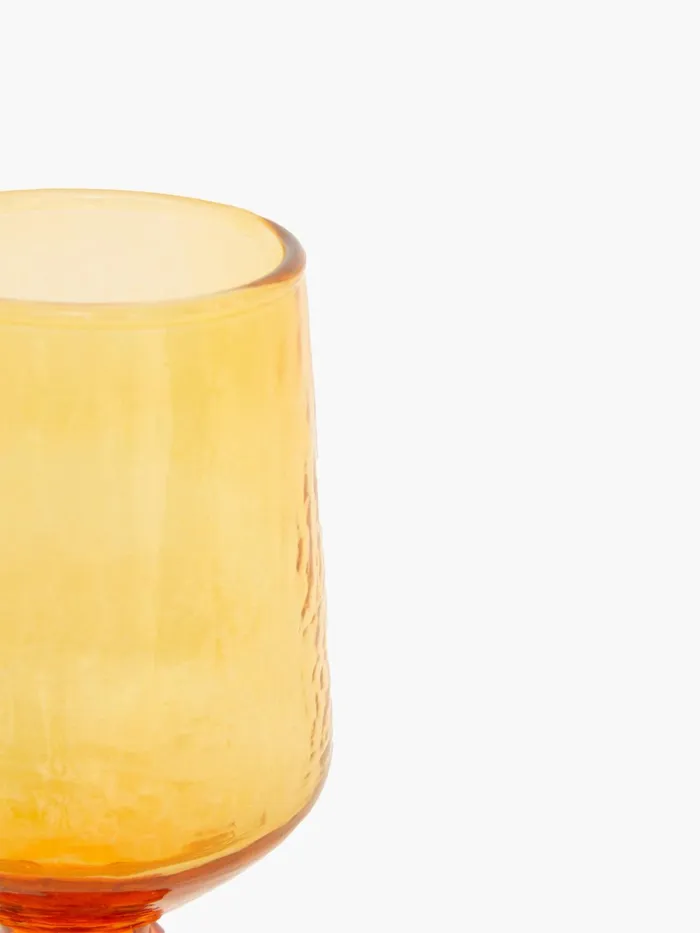 French Connection Ambra Recycled Wine Glass Orange Home Home Accessories