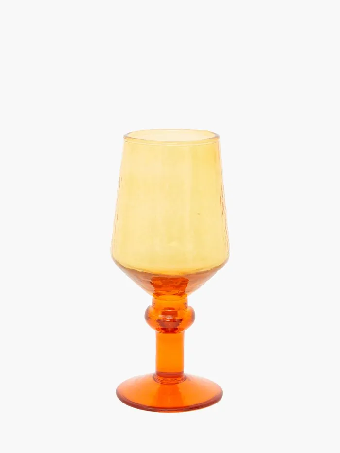 French Connection Ambra Recycled Wine Glass Orange Home Home Accessories