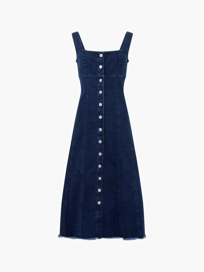 French Connection Arywode Denim Dress Mid Wash Woman Dresses