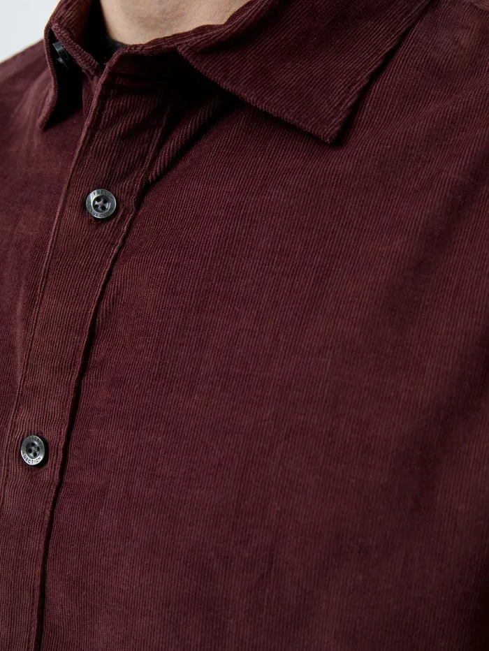 French Connection Baby Corduroy Shirt Burgundy Man Shirts