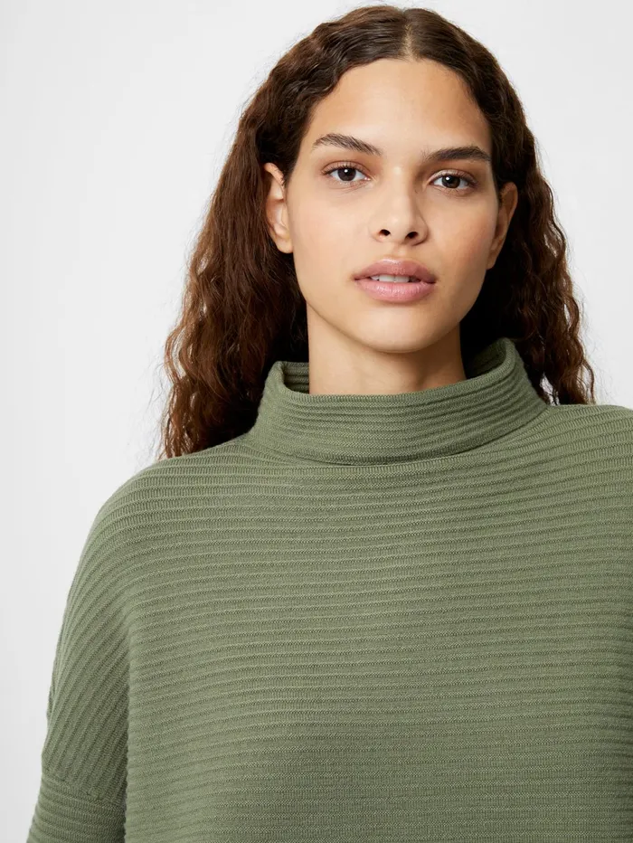 French Connection Babysoft Lena High Neck Jumper Khaki Woman Jumpers and Cardigans French Connection Babysoft Lena High Neck Jumper Khaki Woman Jumpers and Cardigans