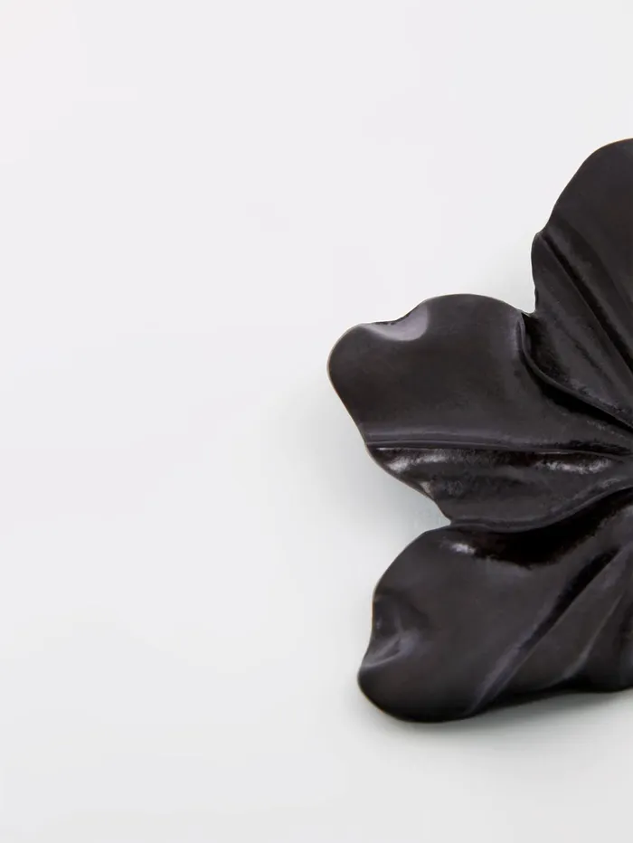 French Connection Flower Piece Earrings Black Woman Jewellery