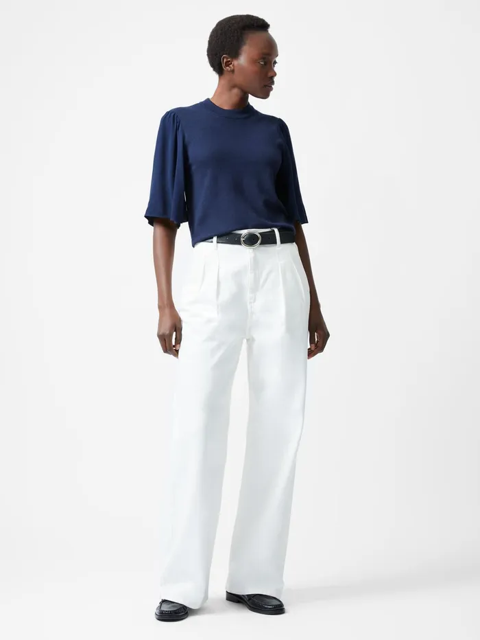 French Connection Krista Knits Flared Sleeve Jumper Marine Woman Jumpers and Cardigans French Connection Krista Knits Flared Sleeve Jumper Marine Woman Jumpers and Cardigans