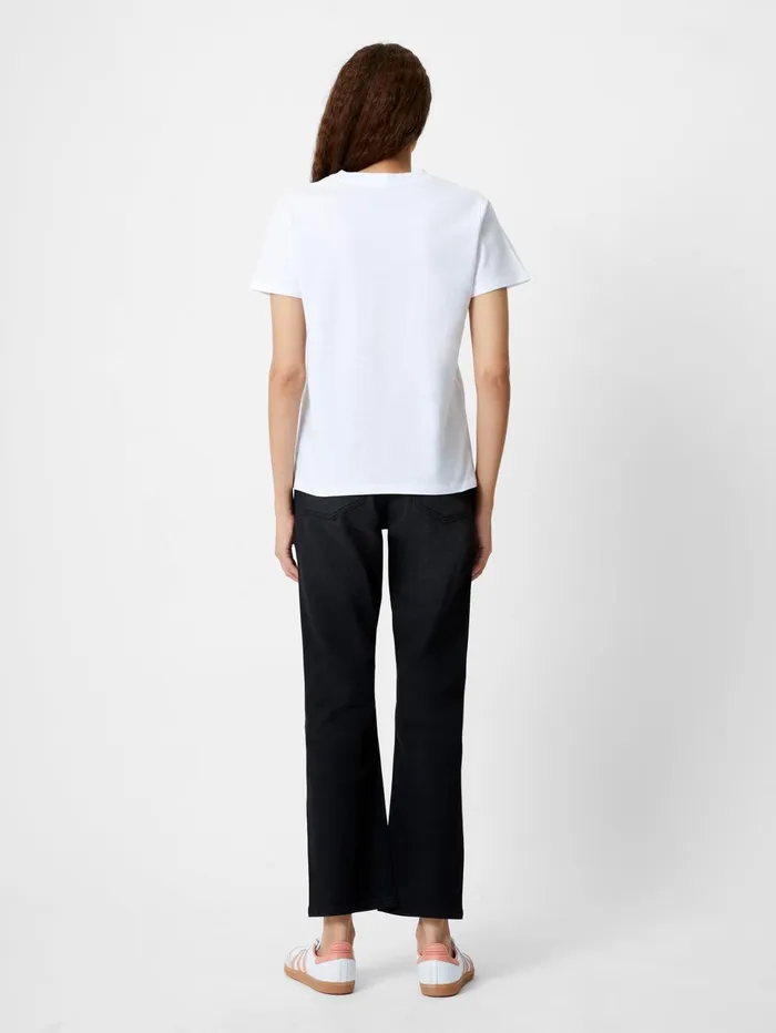 French Connection Love Graphic Print TShirt White Woman Tops