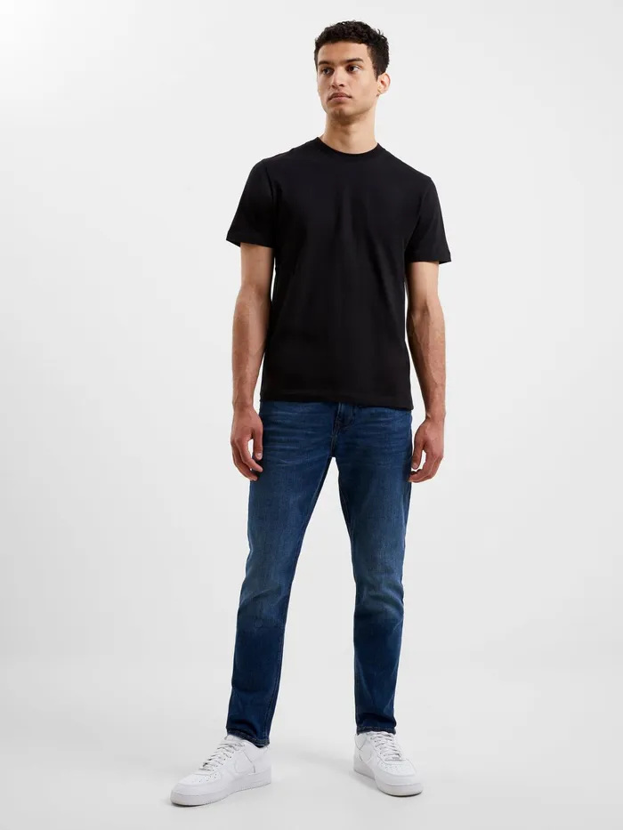 French Connection Organic Cotton Classic TShirt 8211 Black Onyx Man TShirts and Polo Shirts