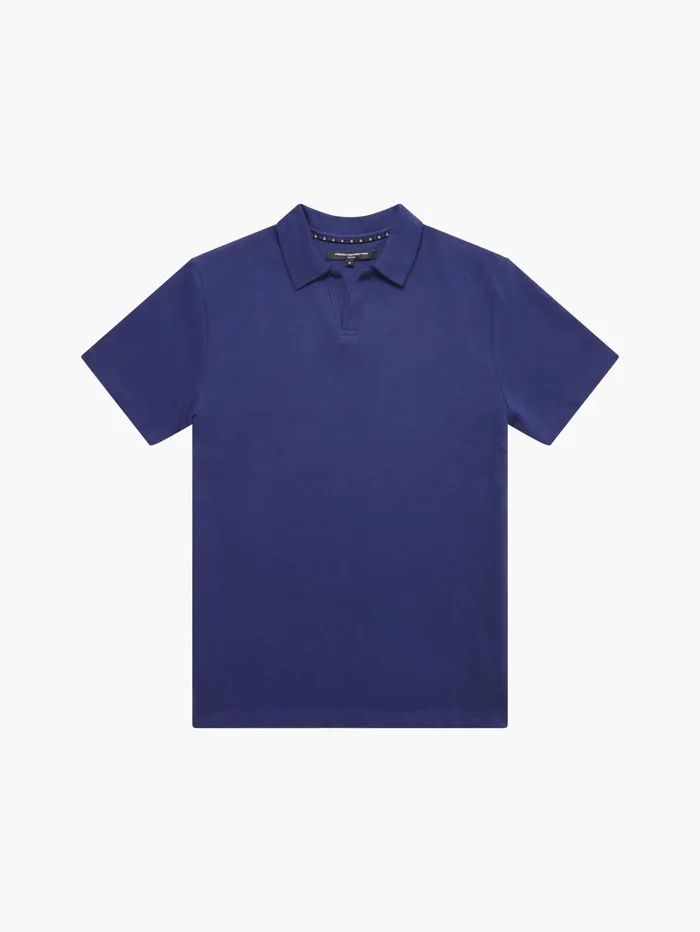 French Connection Ottoman Trophy Neck TShirt Marine Man TShirts and Polo Shirts