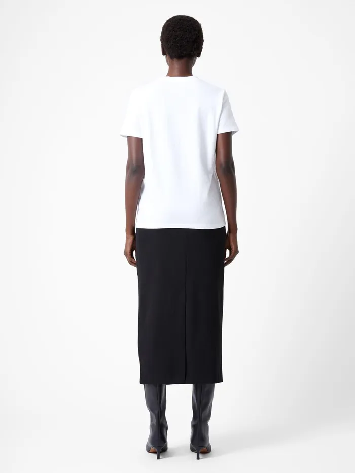 French Connection Roses Graphic TShirt White Woman Tops