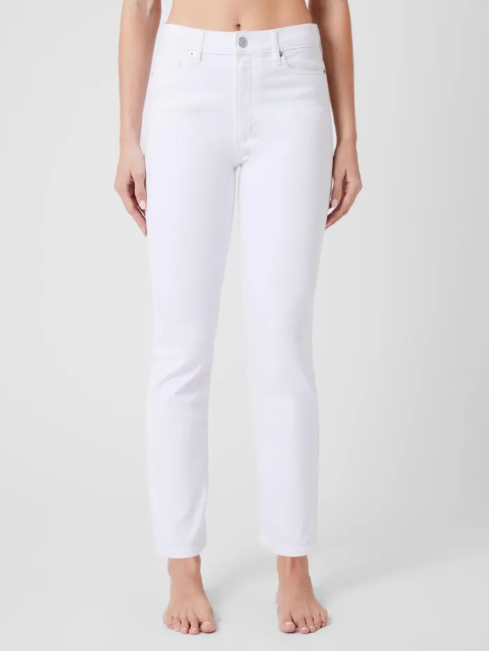French Connection Stretch Denim Ankle Length Jeans 28 Inch White Woman Trousers