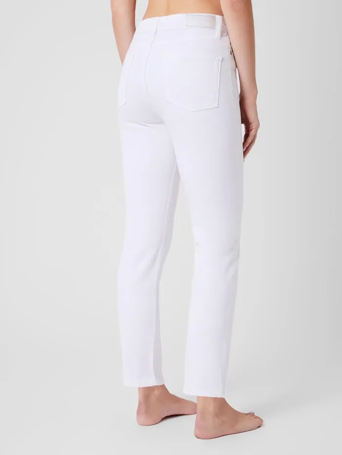 French Connection Stretch Denim Ankle Length Jeans 28 Inch White Woman Trousers