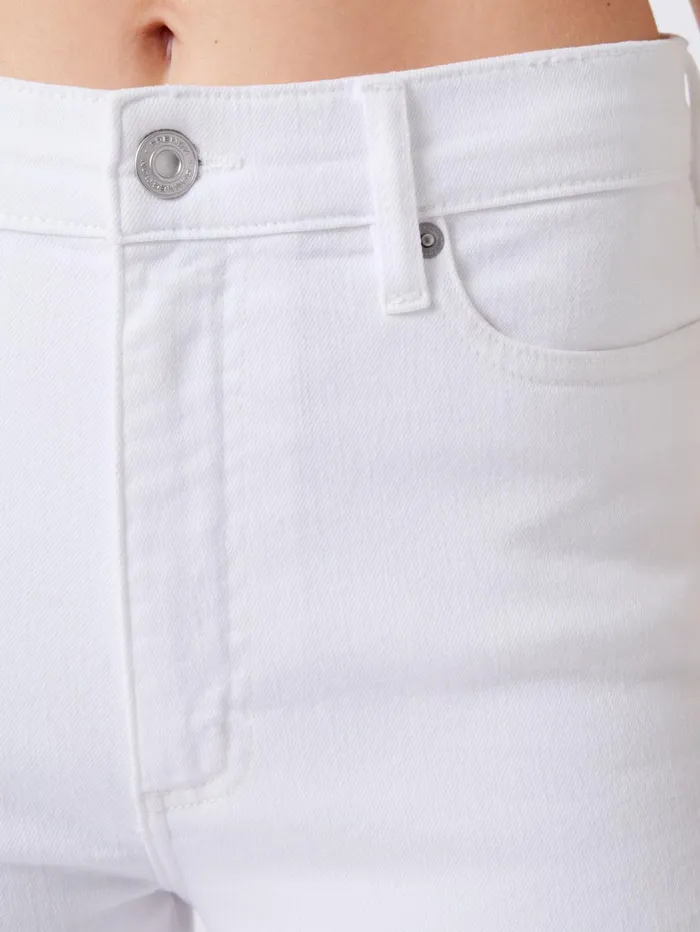 French Connection Stretch Denim Ankle Length Jeans 28 Inch White Woman Trousers