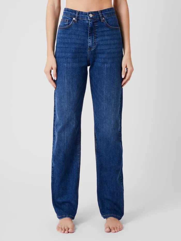 French Connection Toms Denim Bleach Line Jeans Vintage Woman Trousers