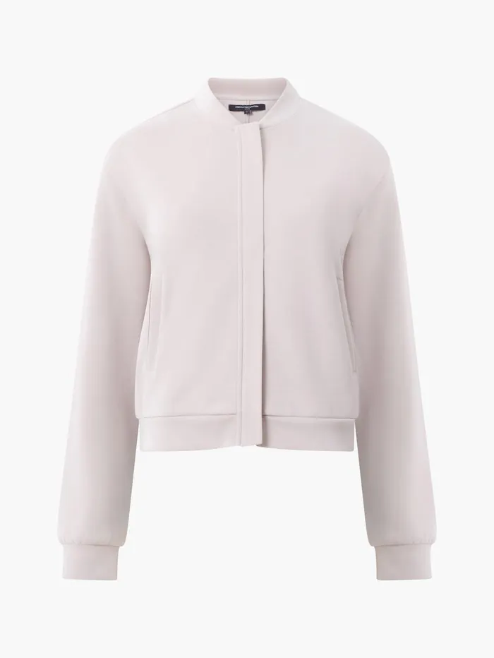 French Connection Wren Zip Through Bomber Jacket Washed Macchiato Woman Coats and Jackets