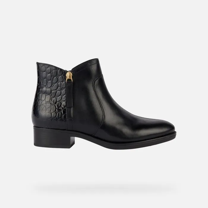 Geox Ankle Boots FELICITY C Ankle Boots Black Woman Geox Black 8211 Woman