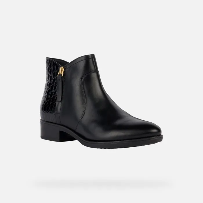 Geox Ankle Boots FELICITY C Ankle Boots Black Woman Geox Black 8211 Woman