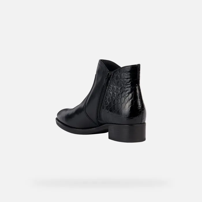 Geox Ankle Boots FELICITY C Ankle Boots Black Woman Geox Black 8211 Woman