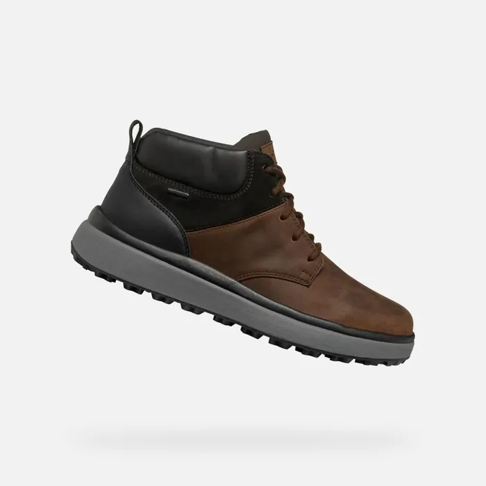 Geox Ankle Boots GRANITO GRIP ABX MAN Coffee Mid Calf Boots Coffee 8211 Man