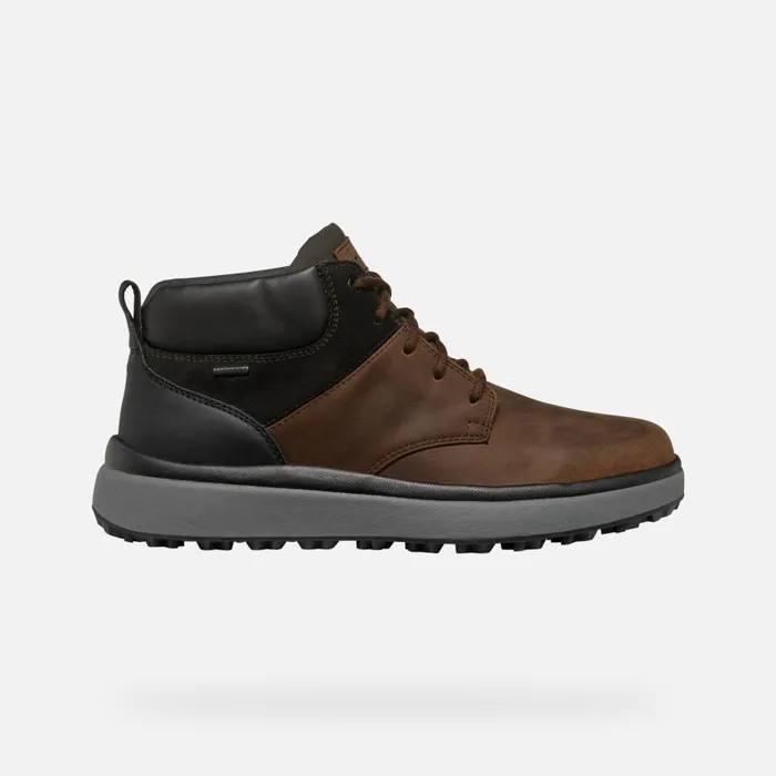 Geox Ankle Boots GRANITO GRIP ABX MAN Coffee Mid Calf Boots Coffee 8211 Man